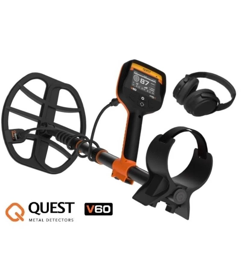 Quest V60 (showroom model), Hobby en Vrije tijd, Metaaldetectors, Overige merken, Meer dan 30 cm, De Padweie 20C, Nieuw