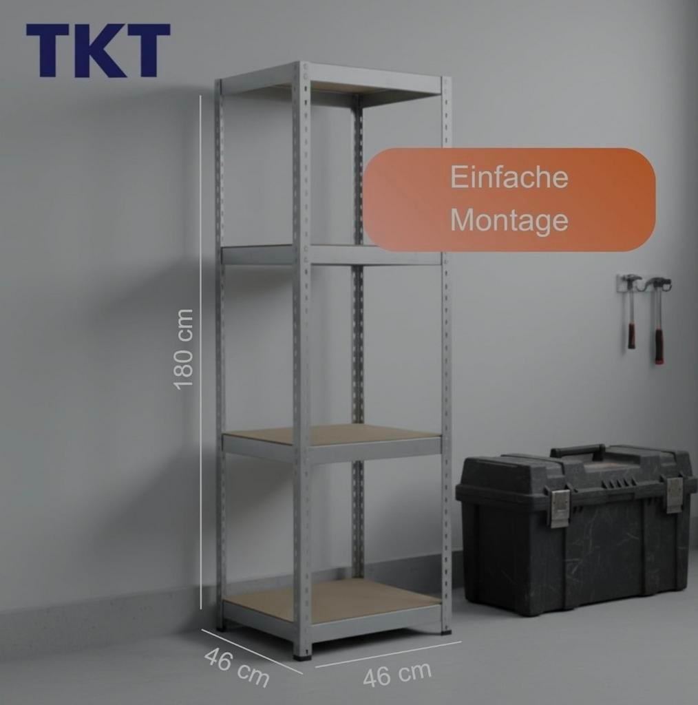 TKT Opbergrek stelling kast rek 180x46x46 cm, Ophalen of Verzenden, Zo goed als nieuw