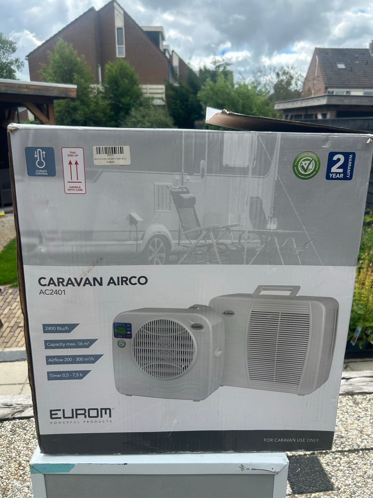 Eurom AC2401 Caravan Airco, Ophalen, Nieuw