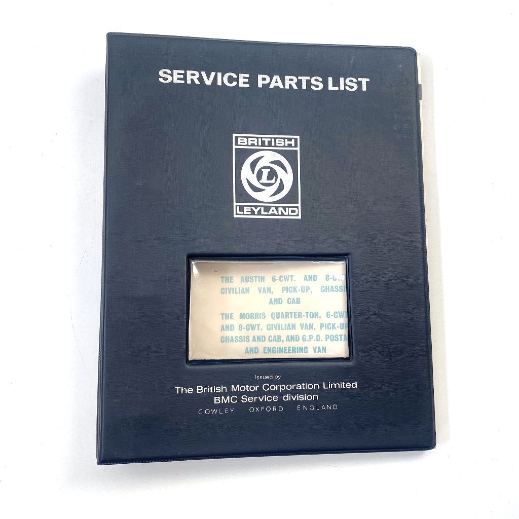 Austin / Morris 6cwt/8cwt parts list 1967, Verzenden