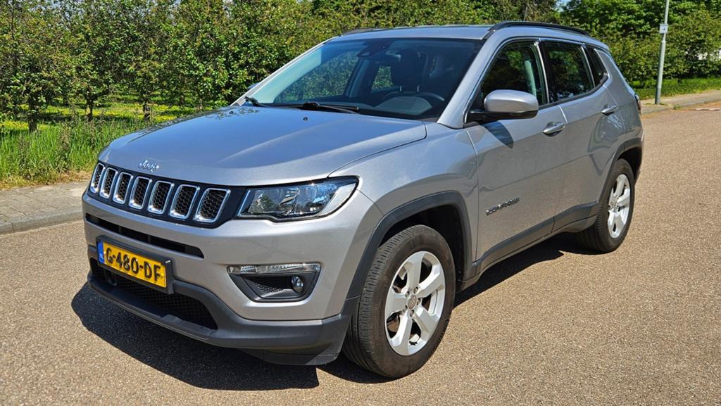 Jeep Compass 1.4 Multiair 140pk 2019 Grijs, Voorwielaandrijving, 450 kg, 4 cilinders, Leder en Stof