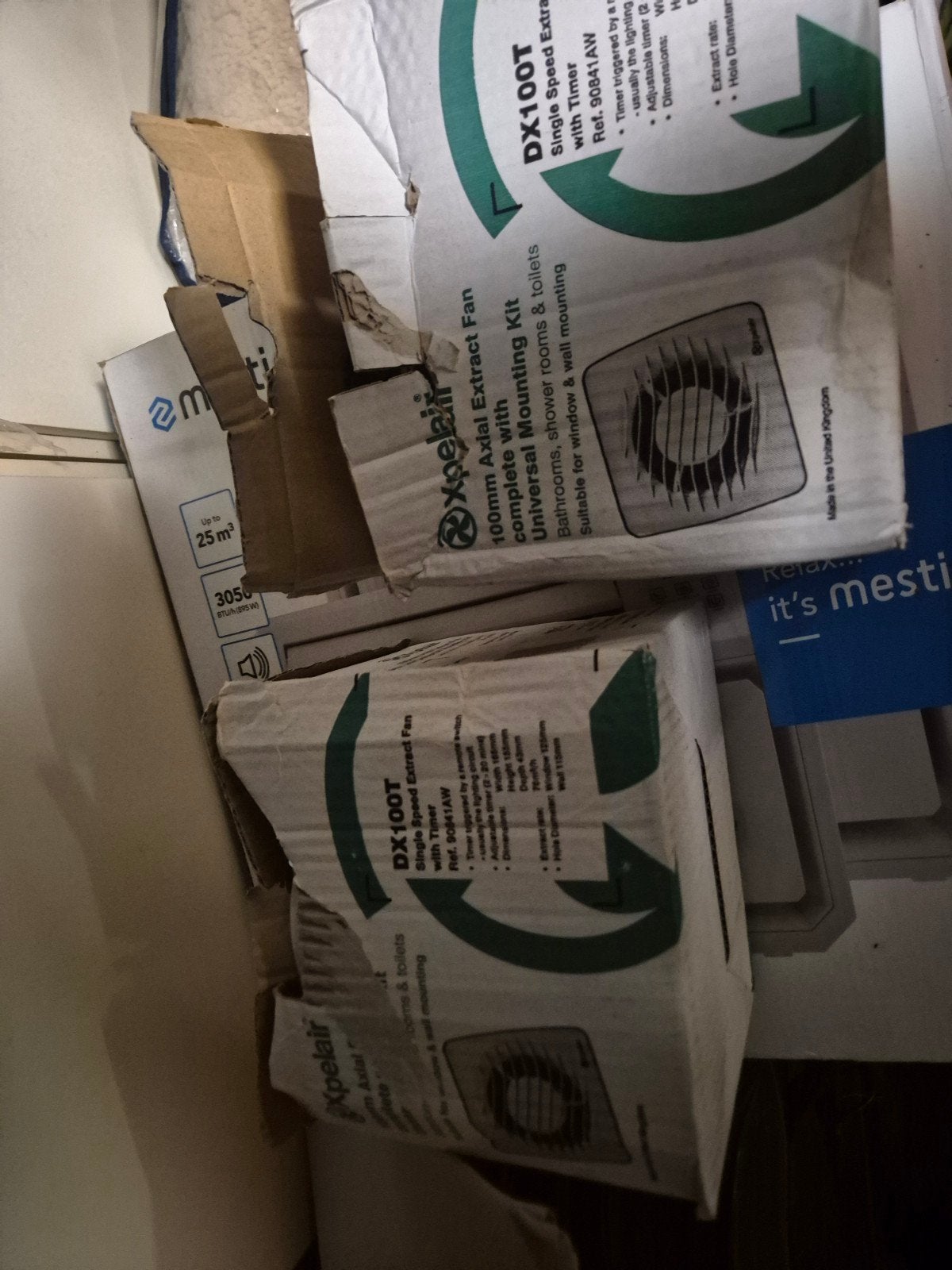 Xpelair DX100T Ventilator met Timer - Nieuw in Doos, Ophalen of Verzenden, Nieuw, Ventilator en Afzuiger
