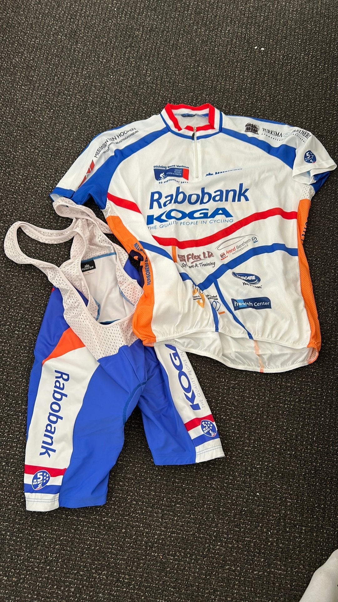 Stichting Mont Ventoux wielren shirt en broek, Heren, Ophalen of Verzenden, Zo goed als nieuw, XL