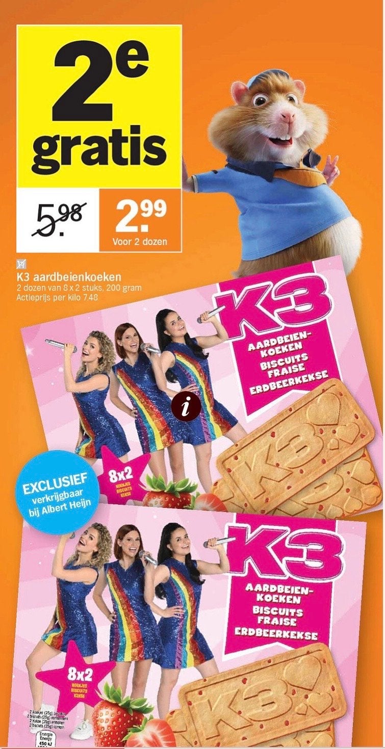 Gezocht: K3 koekjes, Ophalen of Verzenden