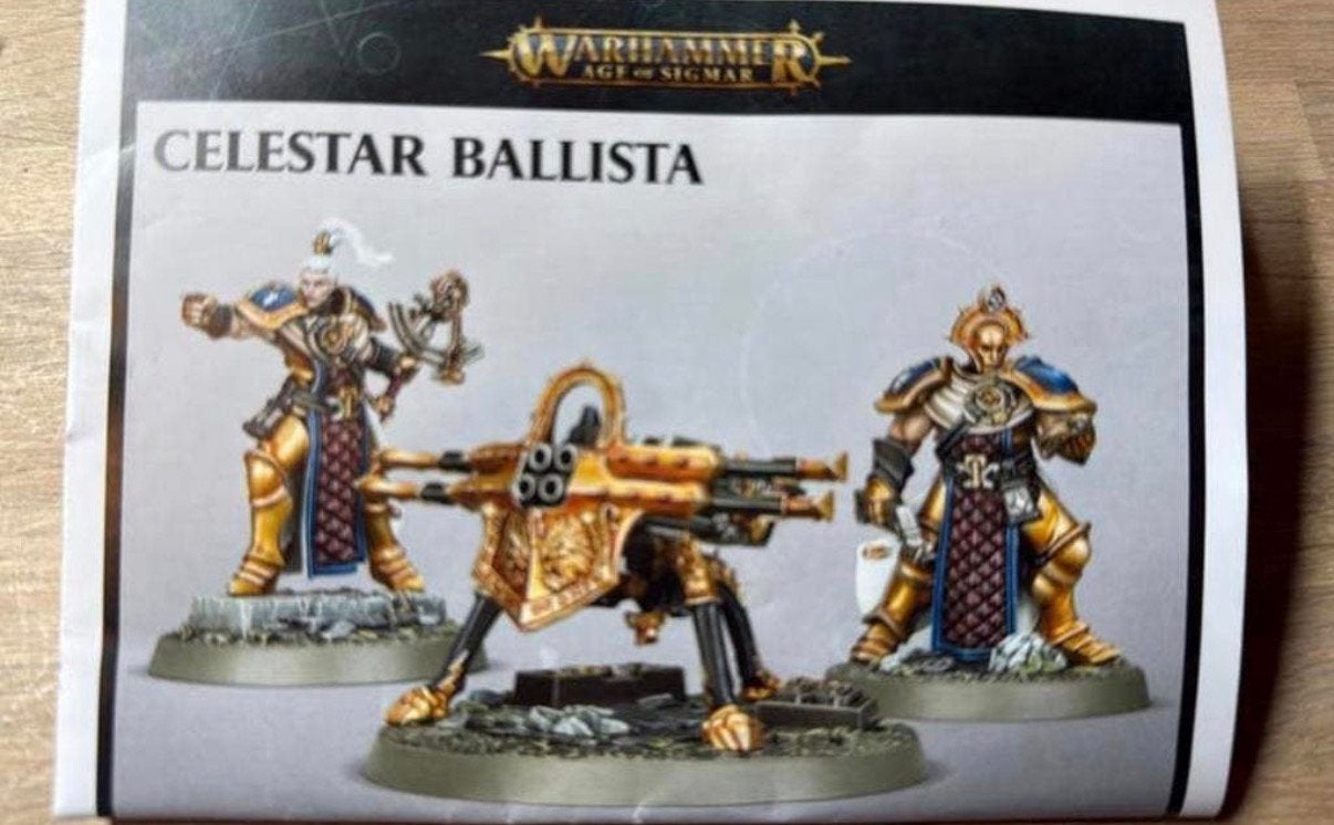 Warhammer stormcast eternals - celestar ballista, Hobby en Vrije tijd, Ophalen of Verzenden, Zo goed als nieuw, Warhammer