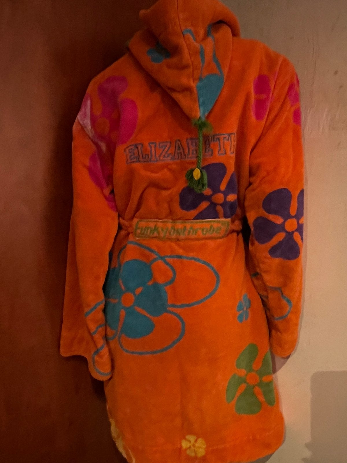 FUNKY bathrobe maat m z.g.a.n., Kleding | Dames, Ondergoed en Lingerie, B, Oranje, Ophalen of Verzenden, F