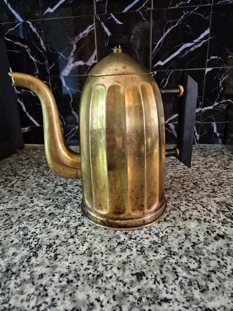 Antiek koperen theepot,of waterkoker., Antiek en Kunst, Ophalen of Verzenden