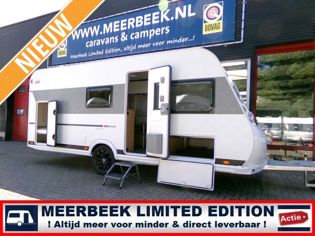 LMC Style 490 K 2027 GREY LINE SPECIAL !, Caravans en Kamperen, Treinzit, Particulier, Dwarsbed, Schokbreker