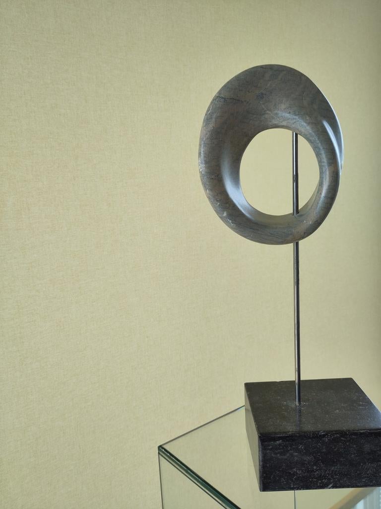 Abstract op sokkel, Ophalen of Verzenden, 20 - 50 cm, Steen of Keramiek, Beeld