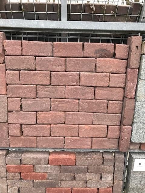 350m2 Prachtig oud gebakken klinkers keiformaat rood paars, Tuin en Terras, Tegels en Klinkers, Gebruikt, Klinkers, Keramiek, 10 m² of meer