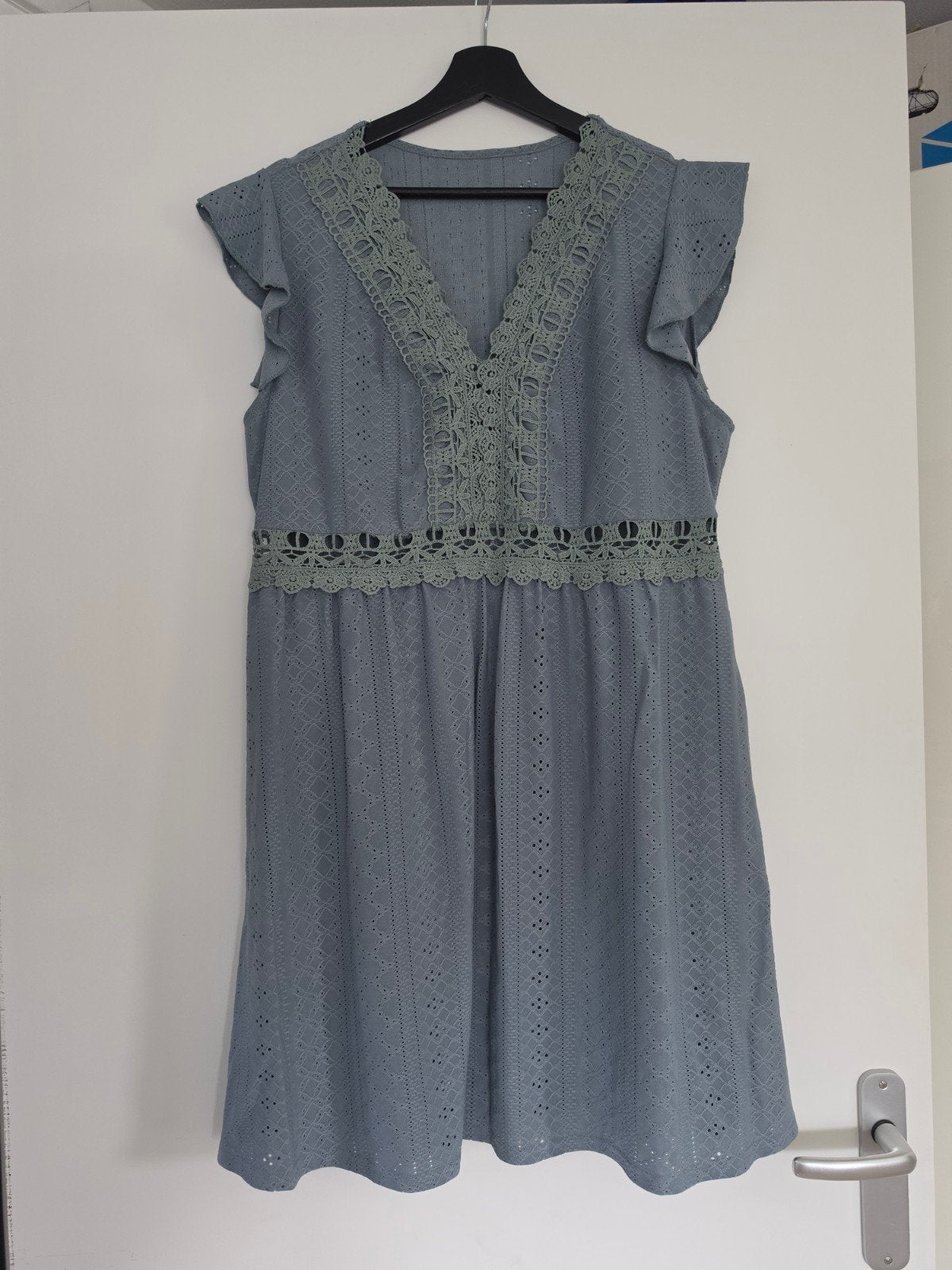 Oudgroen jurkje Shein Curve maat 1XL, Kleding | Dames, Jurken, Maat 46/48 (XL) of groter, Ophalen of Verzenden, Zo goed als nieuw