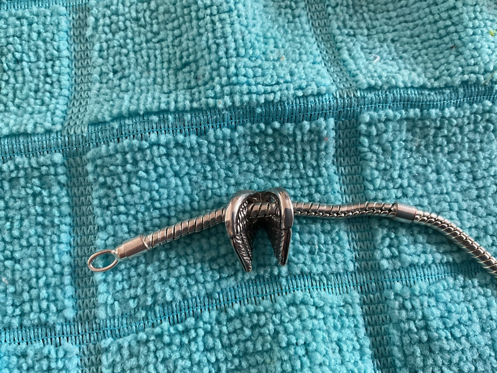 Pandora Bedel Egelen vleugels, Sieraden, Tassen en Uiterlijk, Bedels, Verzenden, Zo goed als nieuw, Zilver, Pandora