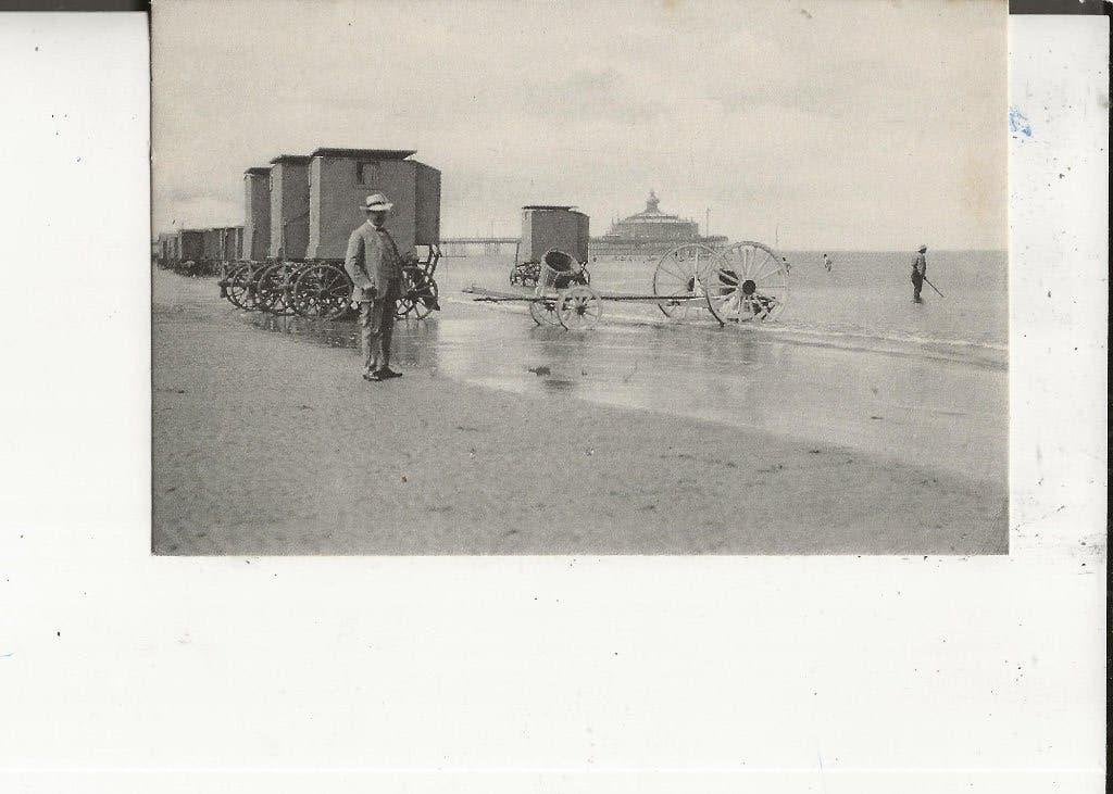 Scheveningen Heer met wandelstok voor badkoetsjes A Segboer, Ophalen of Verzenden, Voor 1920, Ongelopen, Zuid-Holland