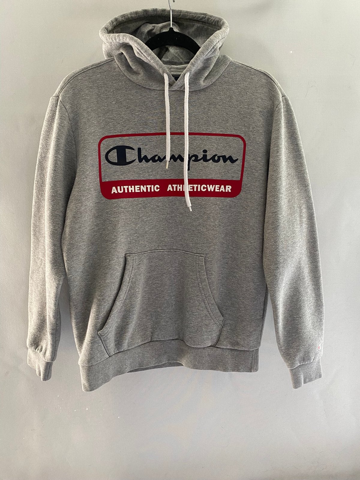 Champion hoodie grijs fleece gevoerd maat S | Authentiek, Ophalen of Verzenden, Zo goed als nieuw, Maat 46 (S) of kleiner, Grijs
