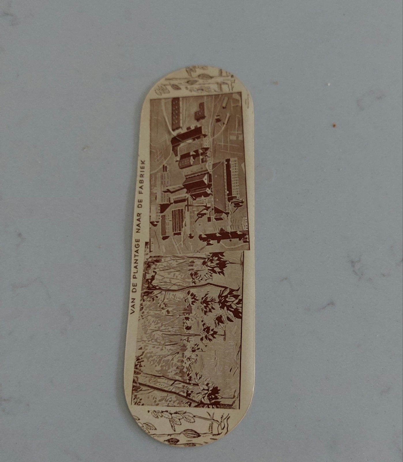 Te Koop igs Van Houten Cacao Bladwijzer 5.00 Weesp  Bladwijz, Verzamelen, Boekenleggers, Ophalen of Verzenden