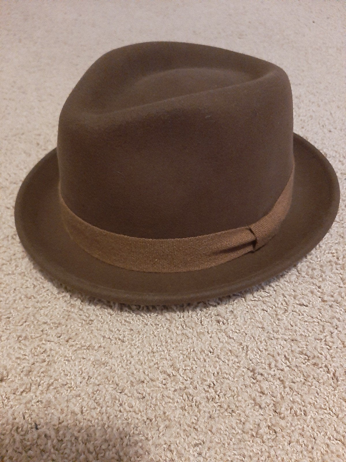 Stetson Hoed - Wol & Kasjmier - Bruin - Maat L, Kleding | Heren, Ophalen, Zo goed als nieuw, Stetson, Hoed
