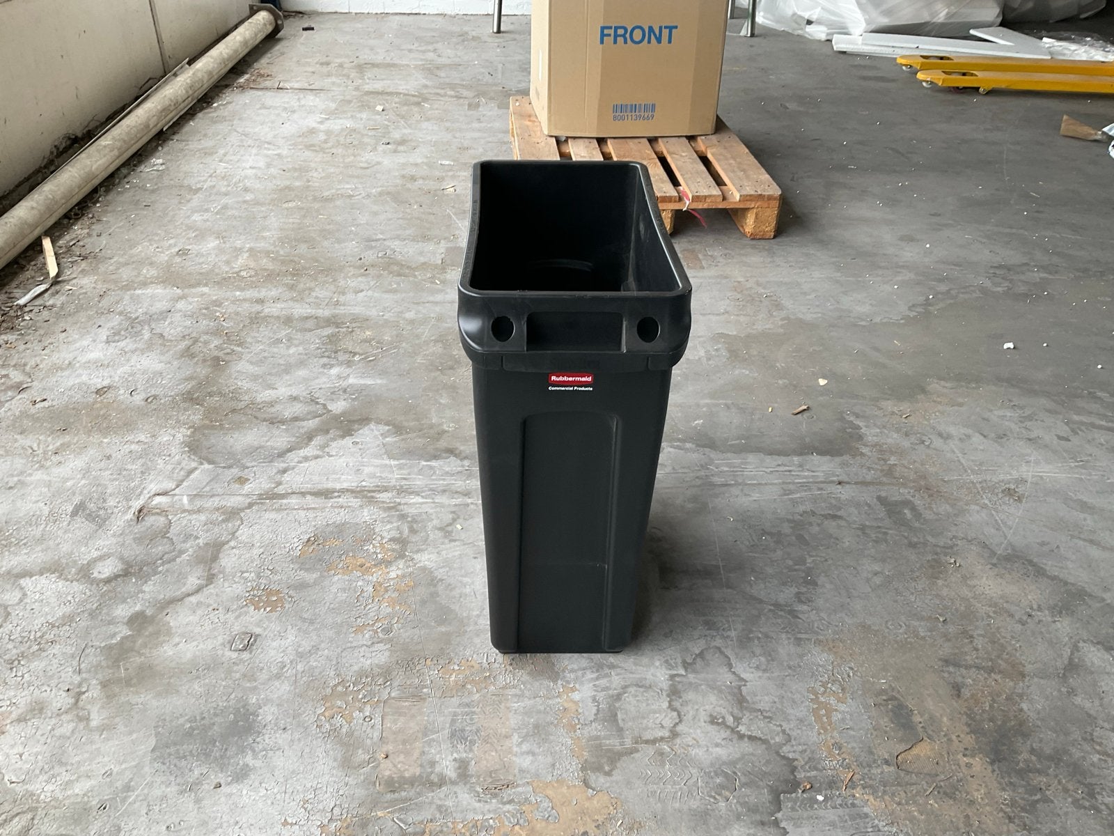 Rubbermaid Slim Jim afvalbak 61 liter - Zwart, Huis en Inrichting, Ophalen, Kunststof, Gebruikt, 40 liter of meer
