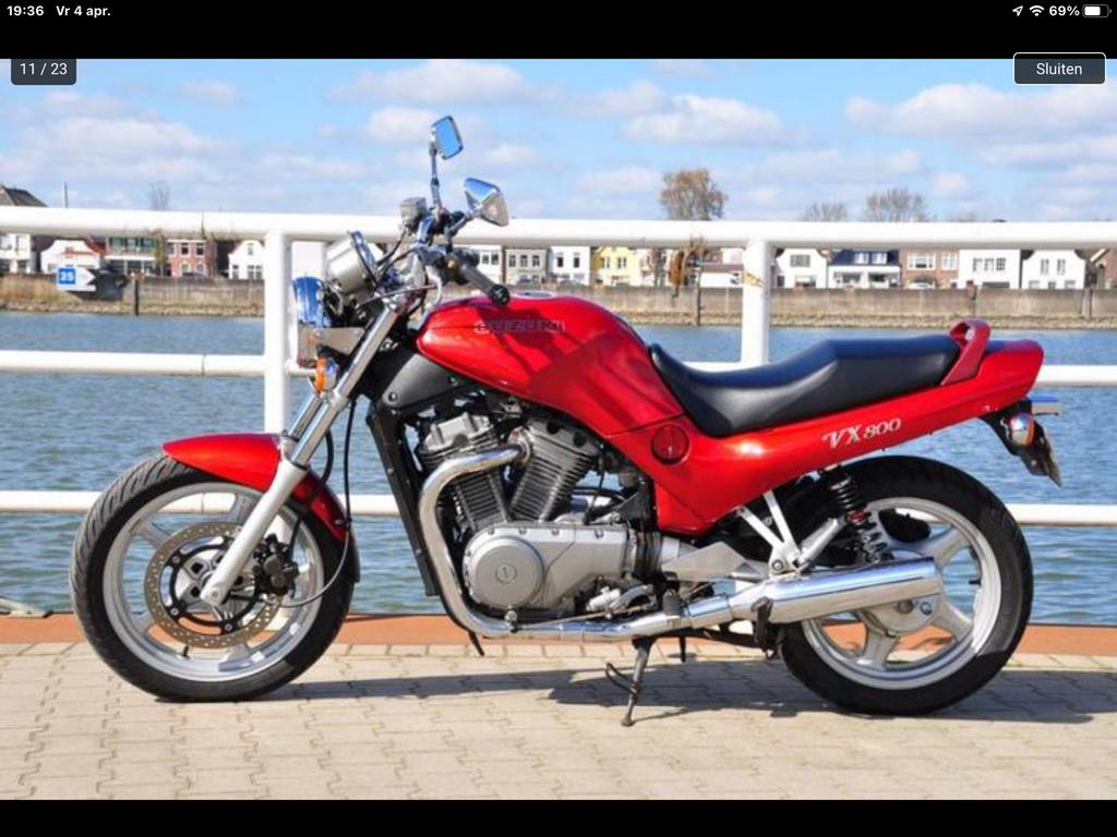 Mooie goed onderhouden Suzuki VX800 toermotor, 96, 21000km, 2 cilinders, Cruise Control, Particulier, Meer dan 35 kW