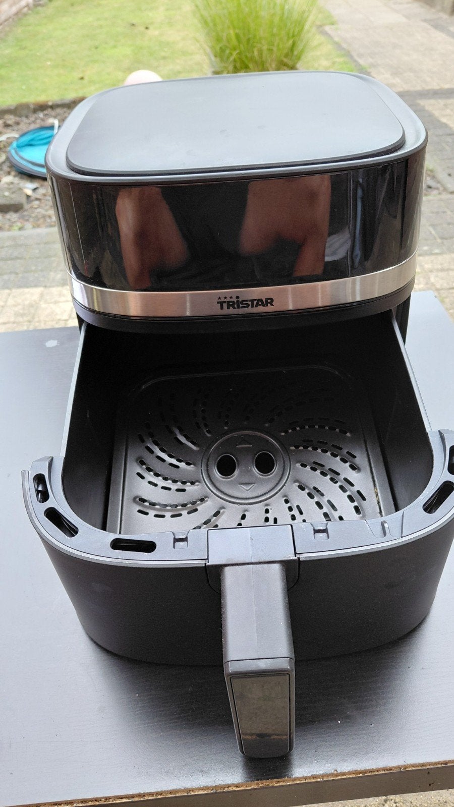 Airfryer 6l incl. Rooster, Ophalen of Verzenden, Zo goed als nieuw, Airfryer, 1500 gram of meer