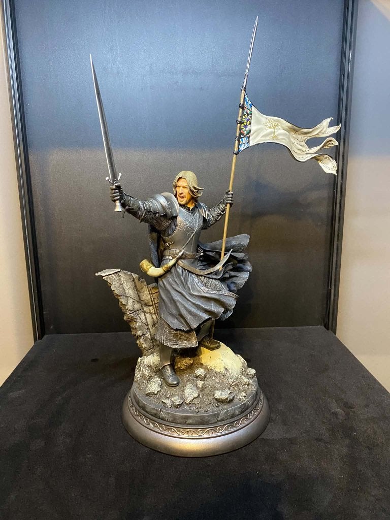 Sideshow lord of the rings Boromir statue maquette regular, Ophalen of Verzenden, Gebruikt, Beeldje of Buste