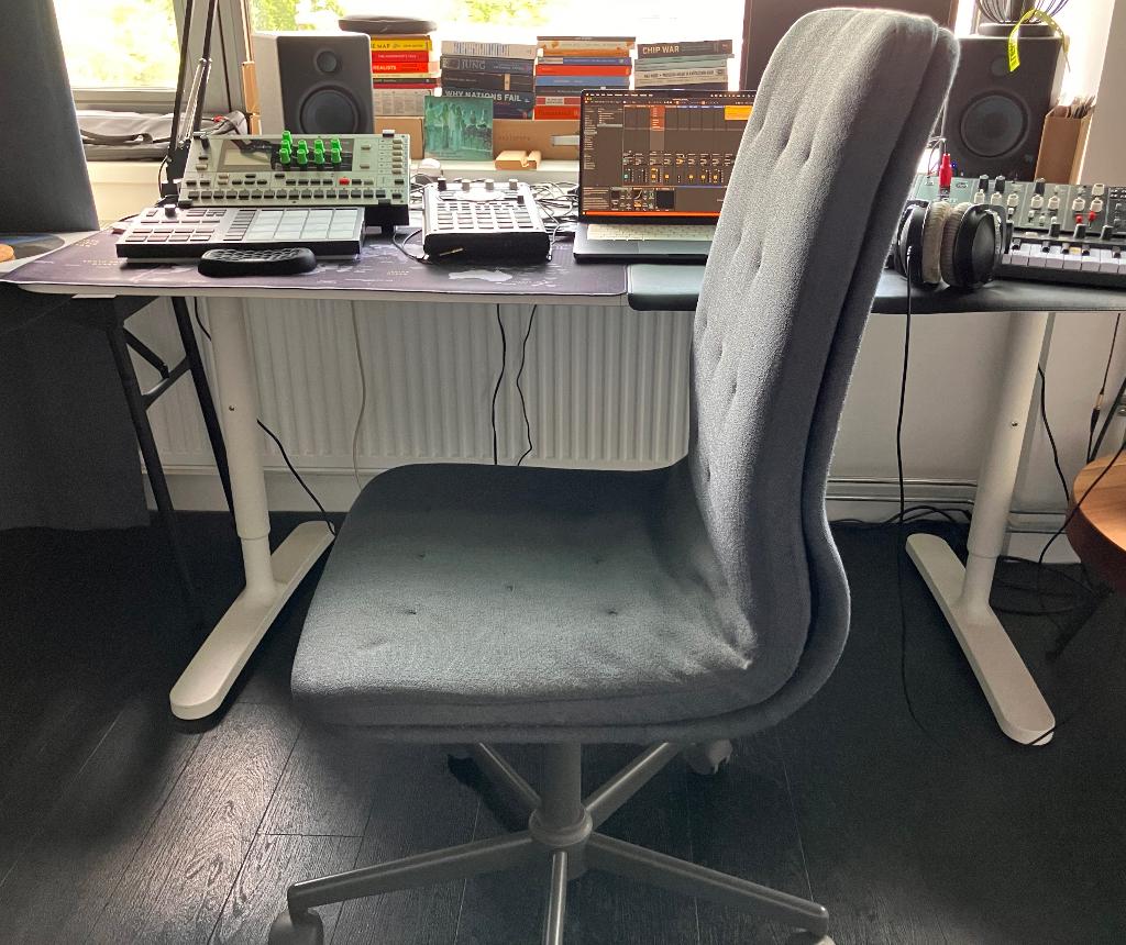 IKEA MULLFJÄLLET Bureaustoel, Ophalen, Gebruikt, Grijs, Bureaustoel