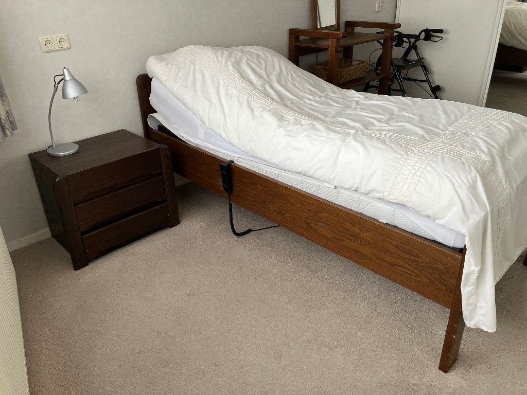 seniorenbed, Huis en Inrichting, Ophalen, Eenpersoons, Bruin, Klassiek