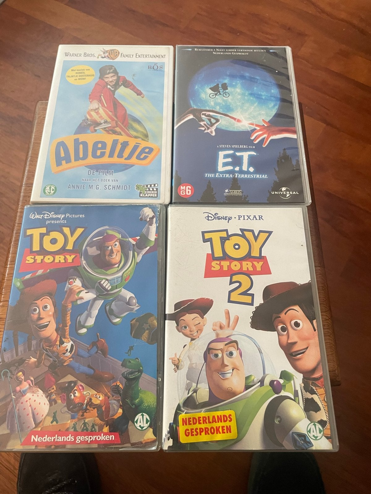 Abeltje, E.T., Toy Story 1 & 2 video’s - Nl gesproken, Gebruikt, Alle leeftijden, Familie, Box/collectie