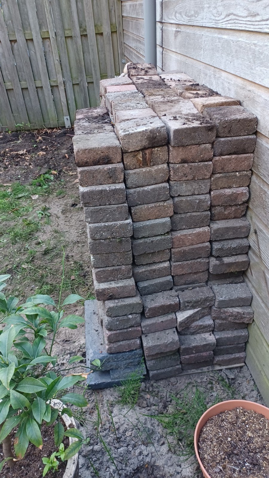 terrastegels klinkers, Tuin en Terras, Ophalen of Verzenden, Gebruikt, Beton, Klinkers