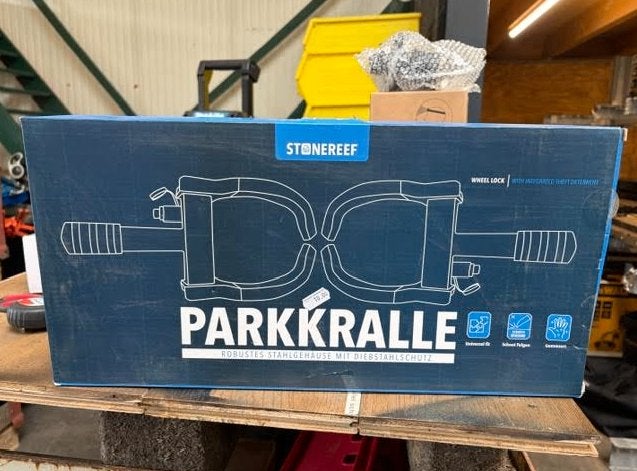 Stonereef wielklem / parkeerklem met diefstalbeveiliging, Ophalen, Nieuw