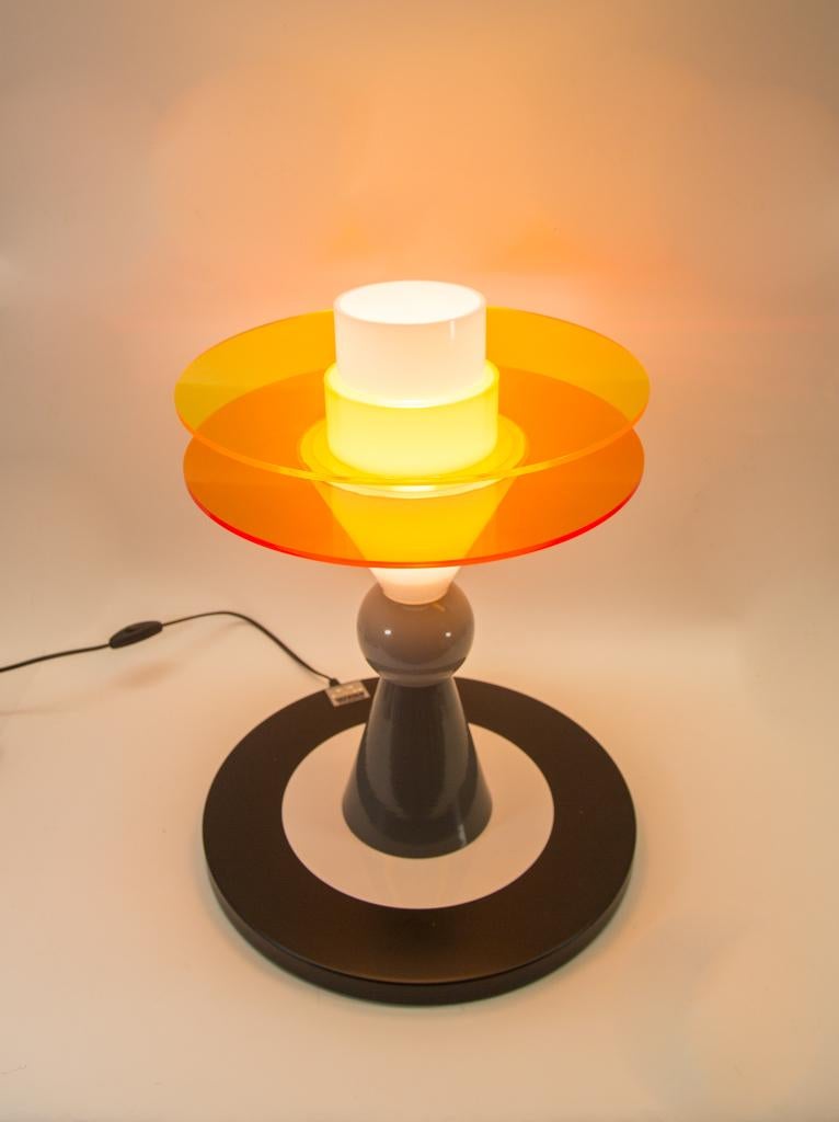 Ettore Sottsass Bay Lamp - Memphis Milano design, Ophalen, Zo goed als nieuw, Metaal