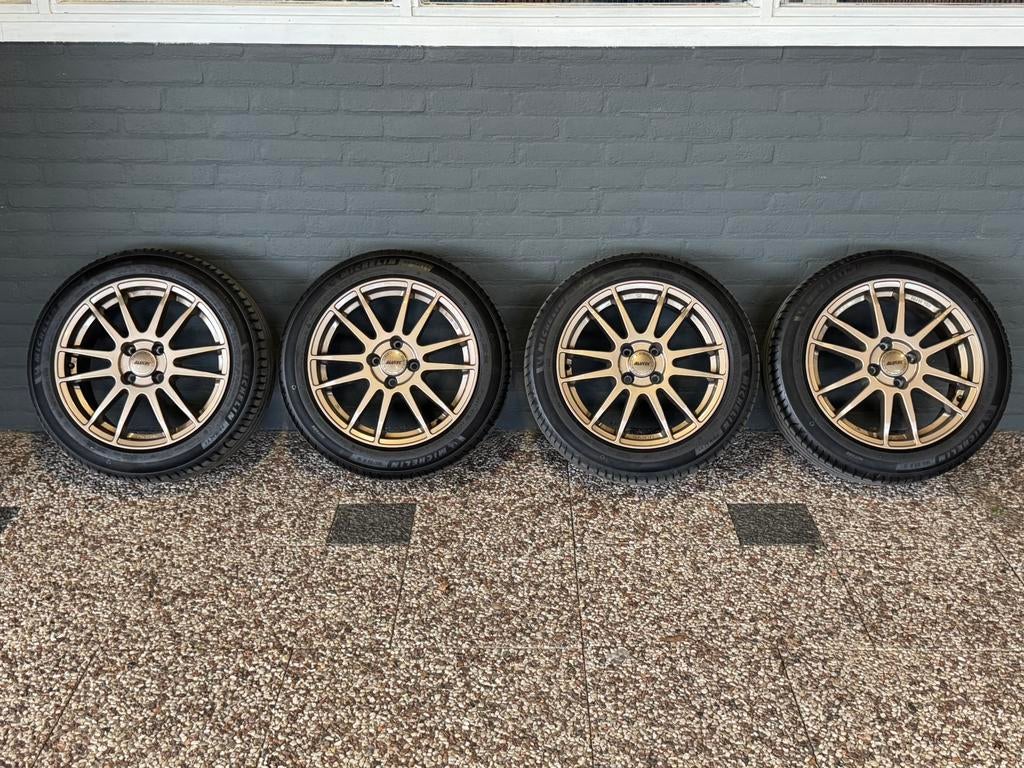 Alutec Monstr 16 inch 4x100 + Michelin Primacy 4 | Nieuw |, 16 inch, Banden en Velgen, Nieuw, Personenwagen