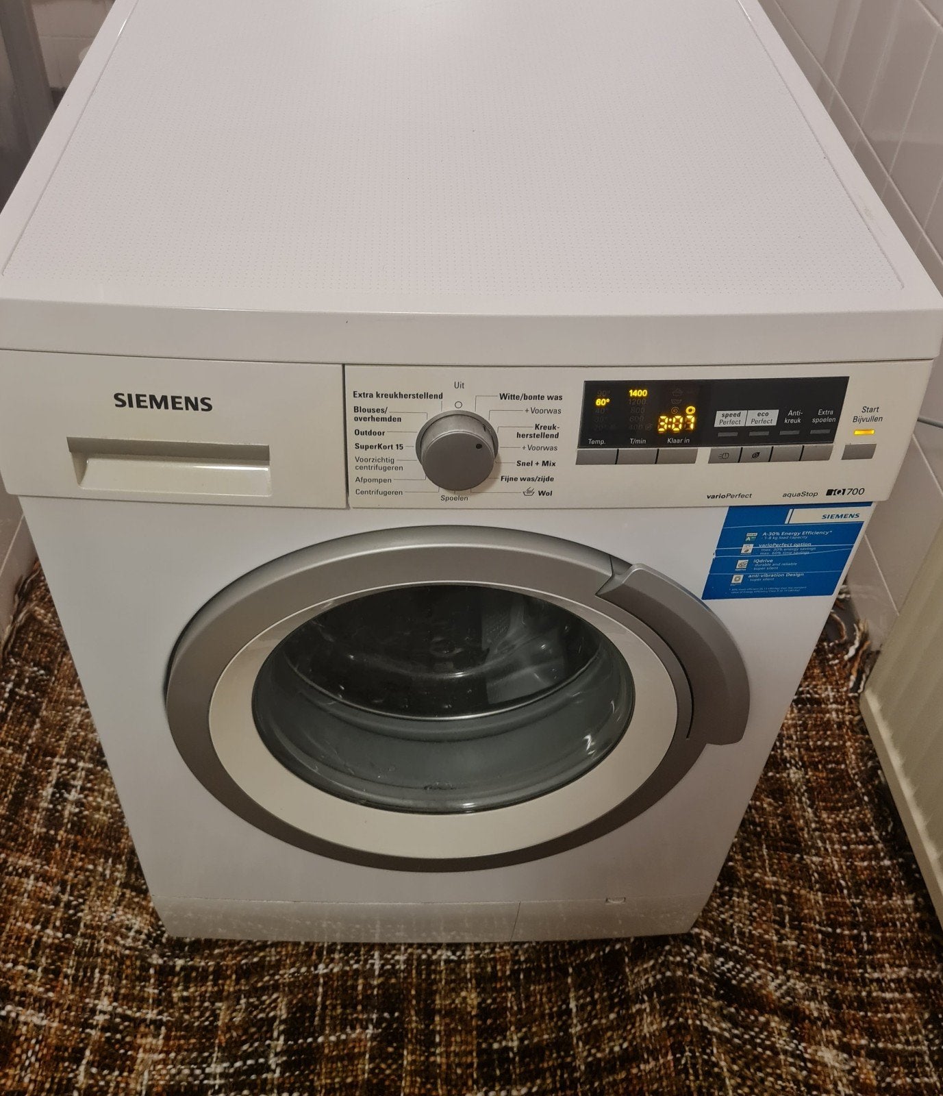 Siemens wasmachine van 7 kilo heel zuinig energie zo goed al, Witgoed en Apparatuur, Ophalen of Verzenden, Zo goed als nieuw