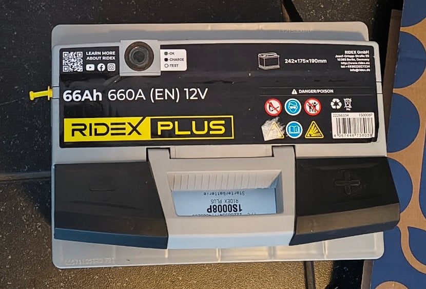 Nieuwe Ridex 66Ah 12V auto accu, Ophalen, Nieuw, Overige automerken