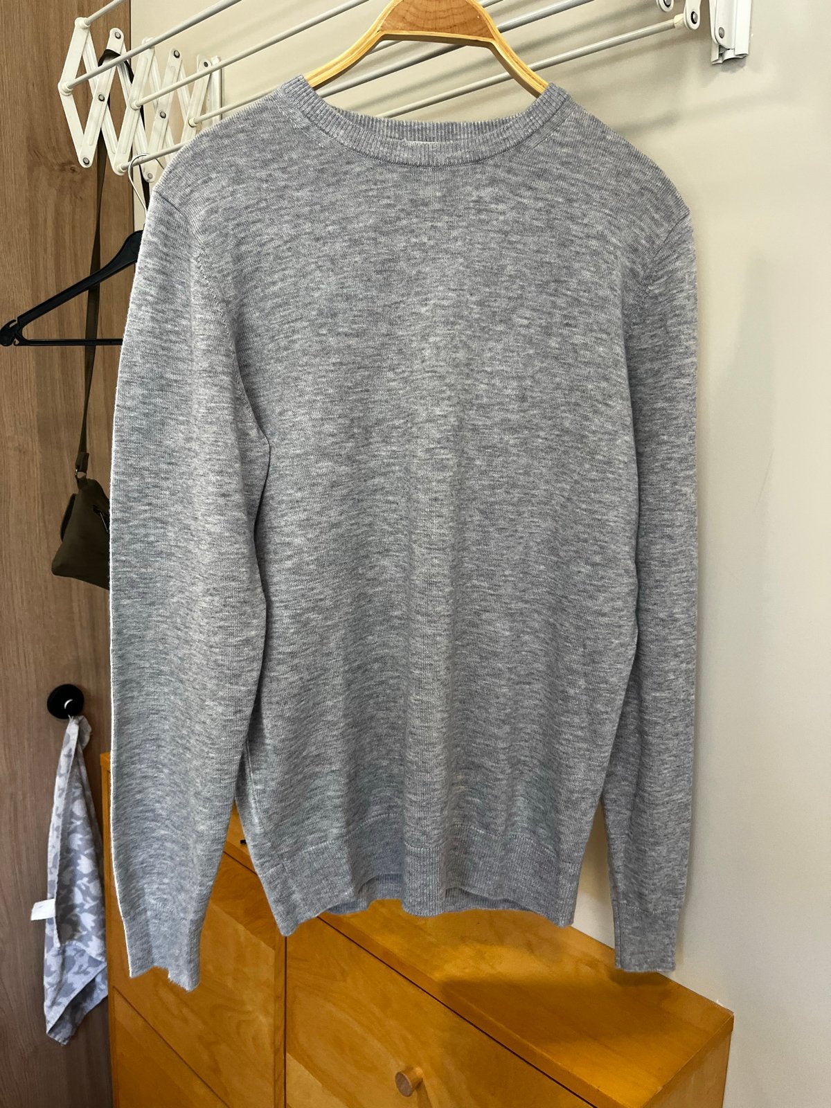 NØLSON Premium Wol Blend Trui - Maat 48 (M), Kleding | Heren, Ophalen of Verzenden, Zo goed als nieuw, Maat 48/50 (M), Grijs