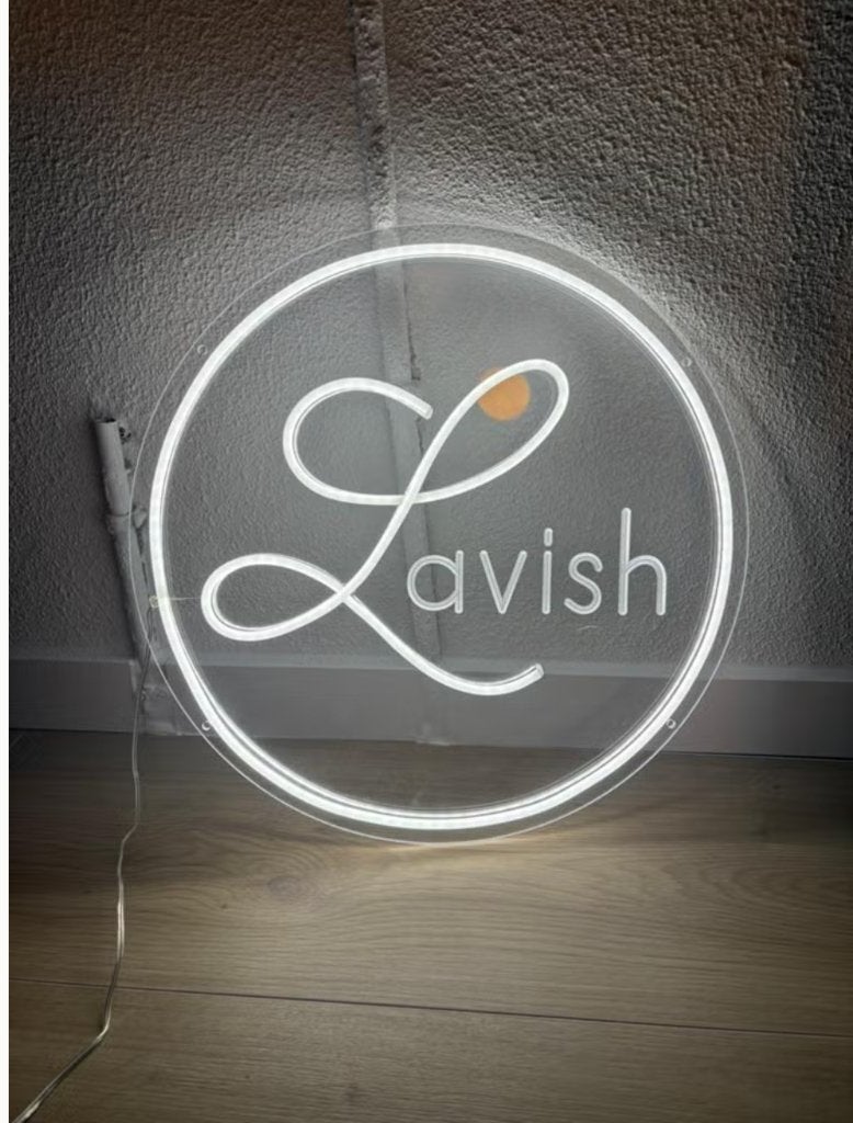Lavish neon lichtreclame, Ophalen of Verzenden, Nieuw, Lichtbak of (neon) lamp
