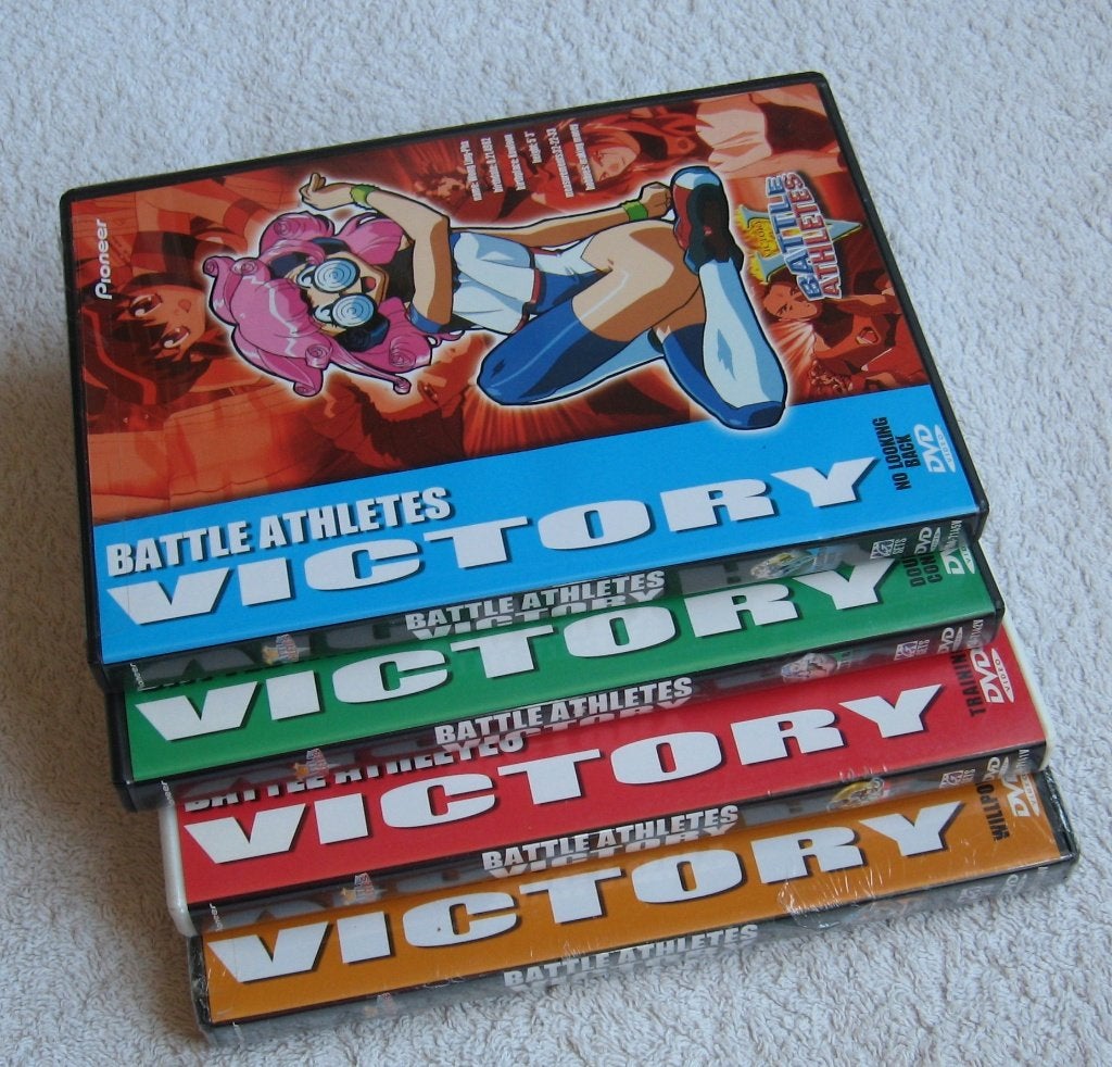 4 DVD Battle Athletes Victory Engels gesproken & ondertiteld, Tekenfilm, Anime (Japans), Ophalen of Verzenden, Zo goed als nieuw