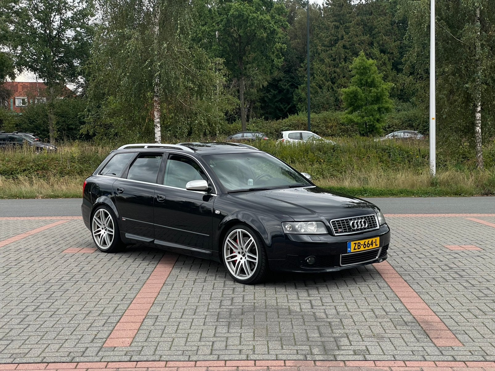 Audi s4 4.2 v8 | milltek | vol opties, 344 pk, Zwart, 10 km/l, Stationwagon