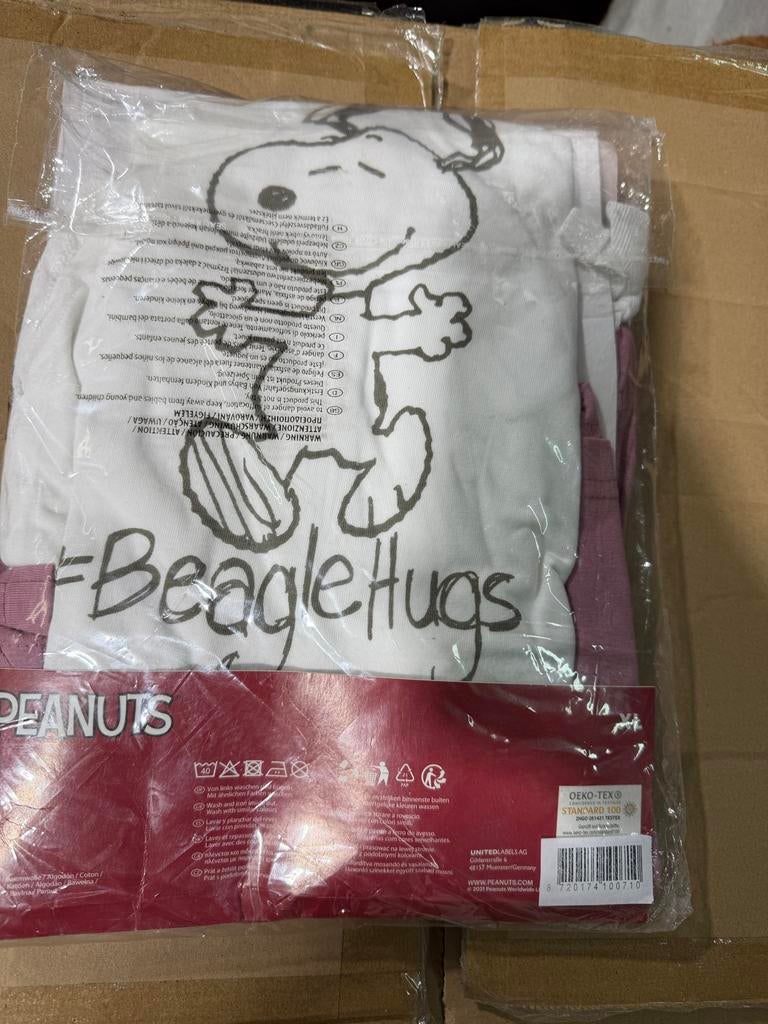 Snoopy Peanuts Pyjama Set XL - Nieuw met labels, Ophalen of Verzenden, Nieuw, Maat 46/48 (XL) of groter