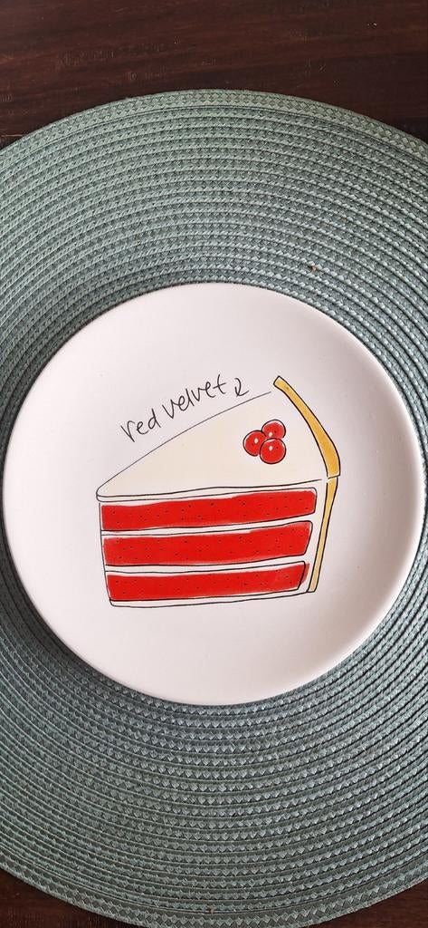 Blond Amsterdam Red Velvet gebaksbordje, Ophalen