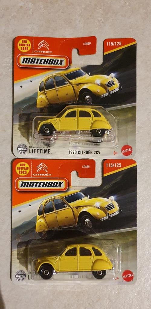 Matchbox Citroën 2cv 1x, Ophalen of Verzenden, Nieuw, Auto