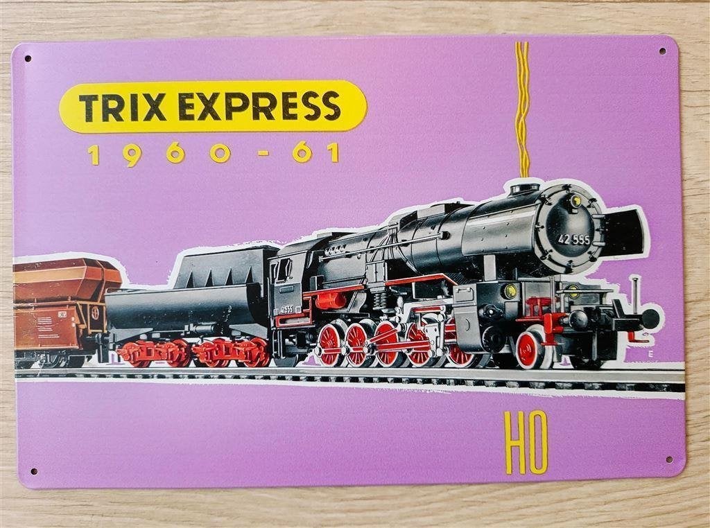 Trix Express | Metalen Modeltrein Wandbord Poster ., Wisselstroom, Verzenden, Märklin, Nieuw