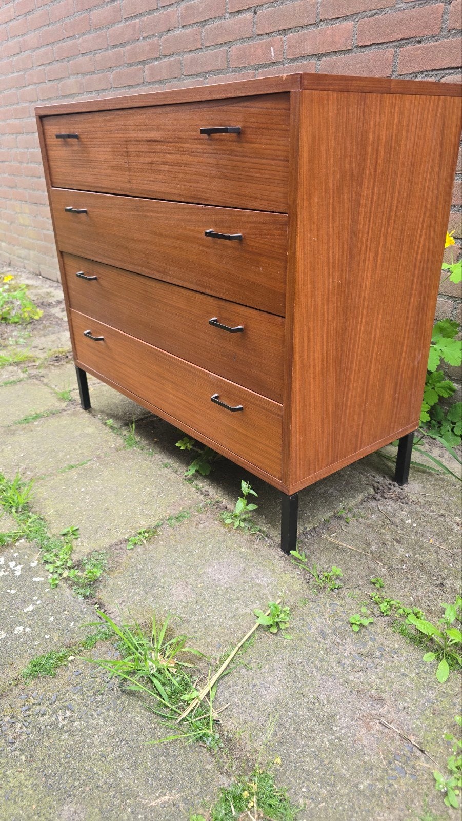 Simpla Lux ladekast vintage retro design teak pastoe, Zo goed als nieuw, Minder dan 100 cm, 25 tot 50 cm, 50 tot 100 cm