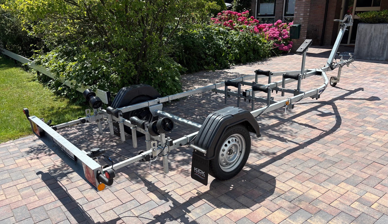 Boottrailer sloep, Watersport en Boten, Ophalen, Minder dan 1500 kg, Sloepentrailer, Minder dan 6 meter