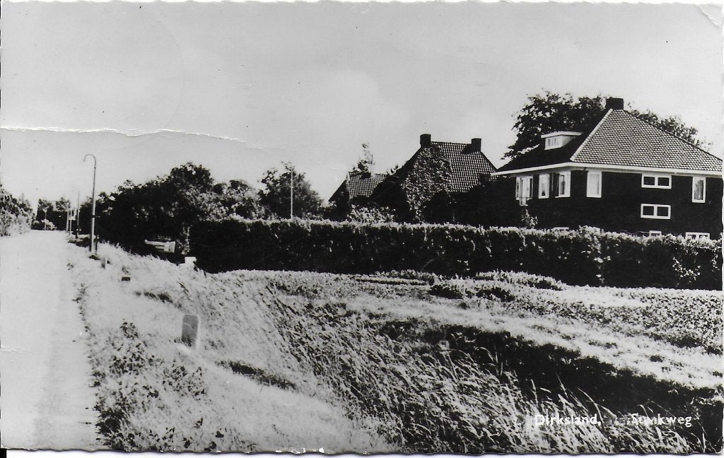 X7301 Gelopen oude ansichtkaart dirksland, Ophalen of Verzenden, 1960 tot 1980, Gelopen