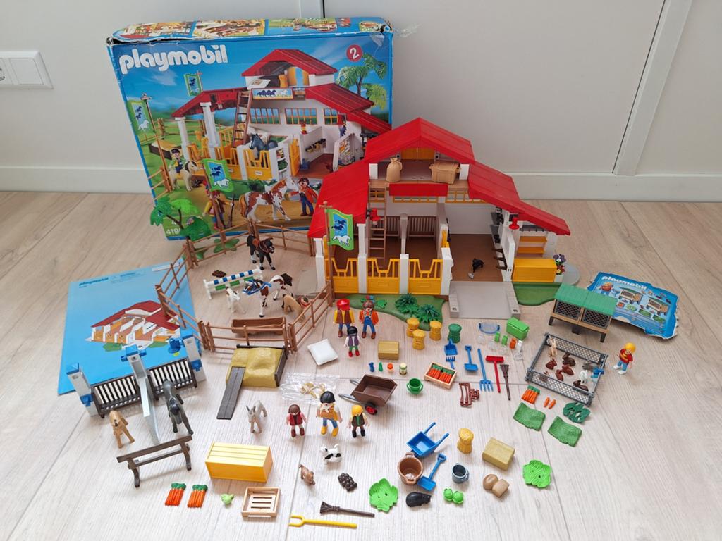 Playmobil 3 sets manege 4190/4159 veel/6140 konijnen/doos, Kinderen en Baby's, Speelgoed | Playmobil, Ophalen of Verzenden, Zo goed als nieuw