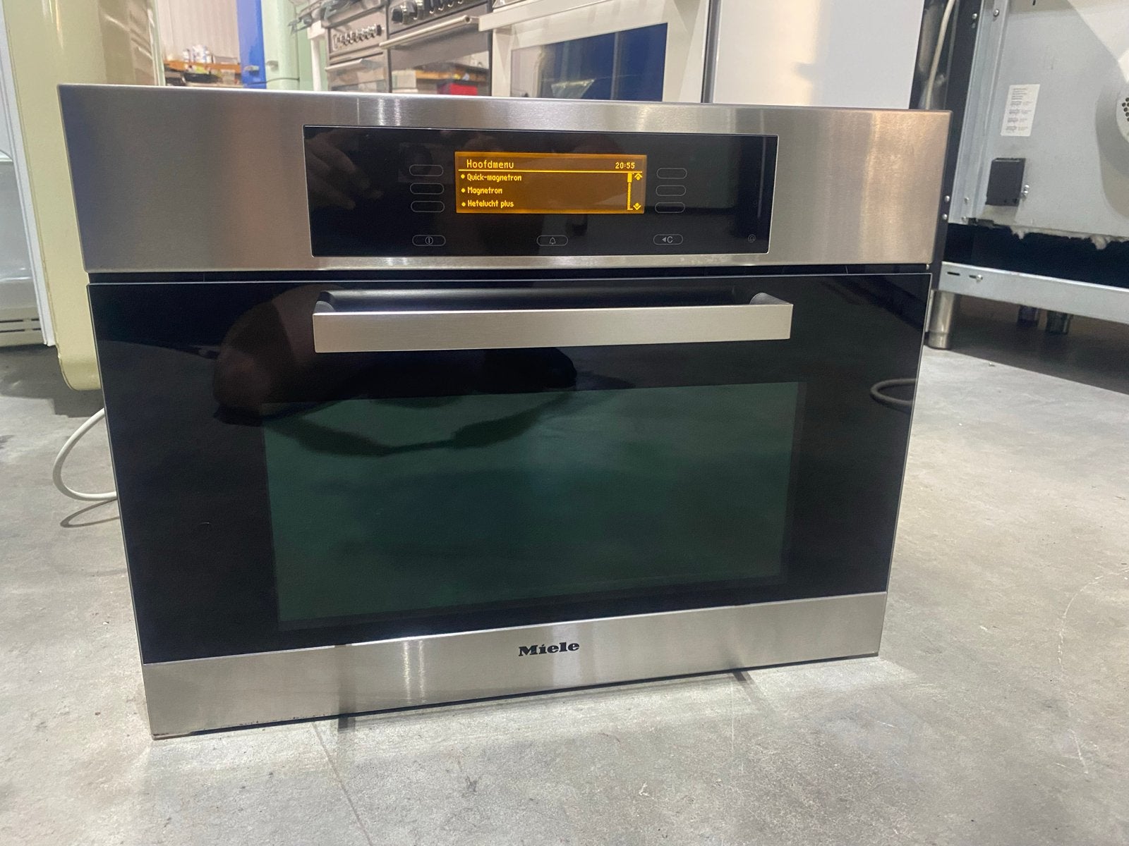 Miele H4082BM Inbouw Combimagnetron - Zo goed als nieuw, Combimagnetron, 60 cm of meer, Grill, Ophalen of Verzenden
