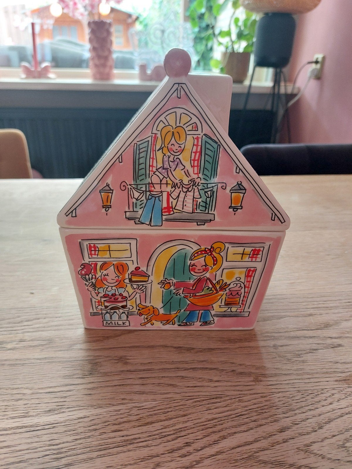 Blond Amsterdam cookie jar, Ophalen of Verzenden, Zo goed als nieuw, Aardewerk, Blond Amsterdam