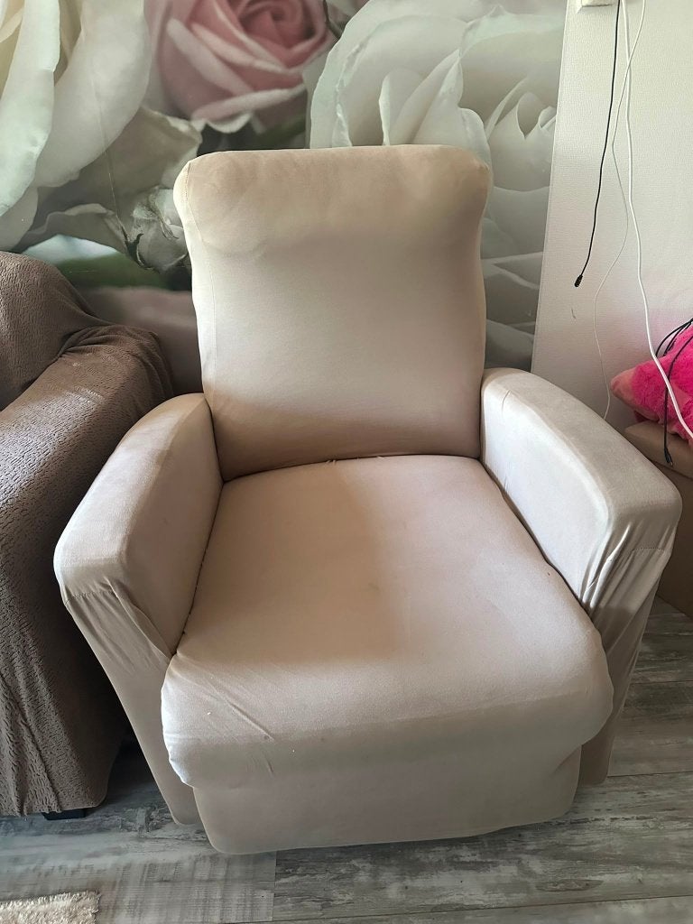 Relax ligstoel, Ophalen, Minder dan 75 cm, Zo goed als nieuw, Leer