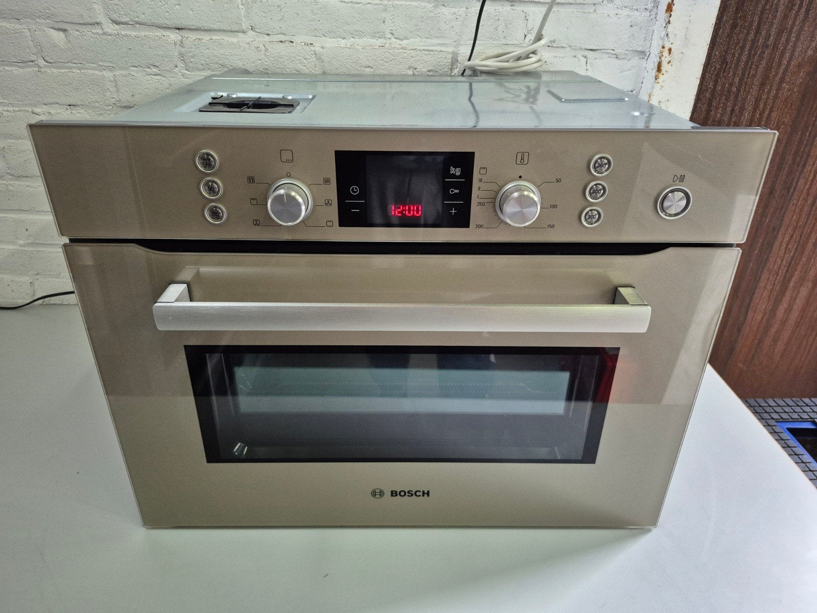 NETTE GOLDEN BOSCH HBC84K553 COMBI OVEN/MAGNETRON TE KOOP, Witgoed en Apparatuur, Bosch, Combimagnetron, Gebruikt, Ophalen of Verzenden
