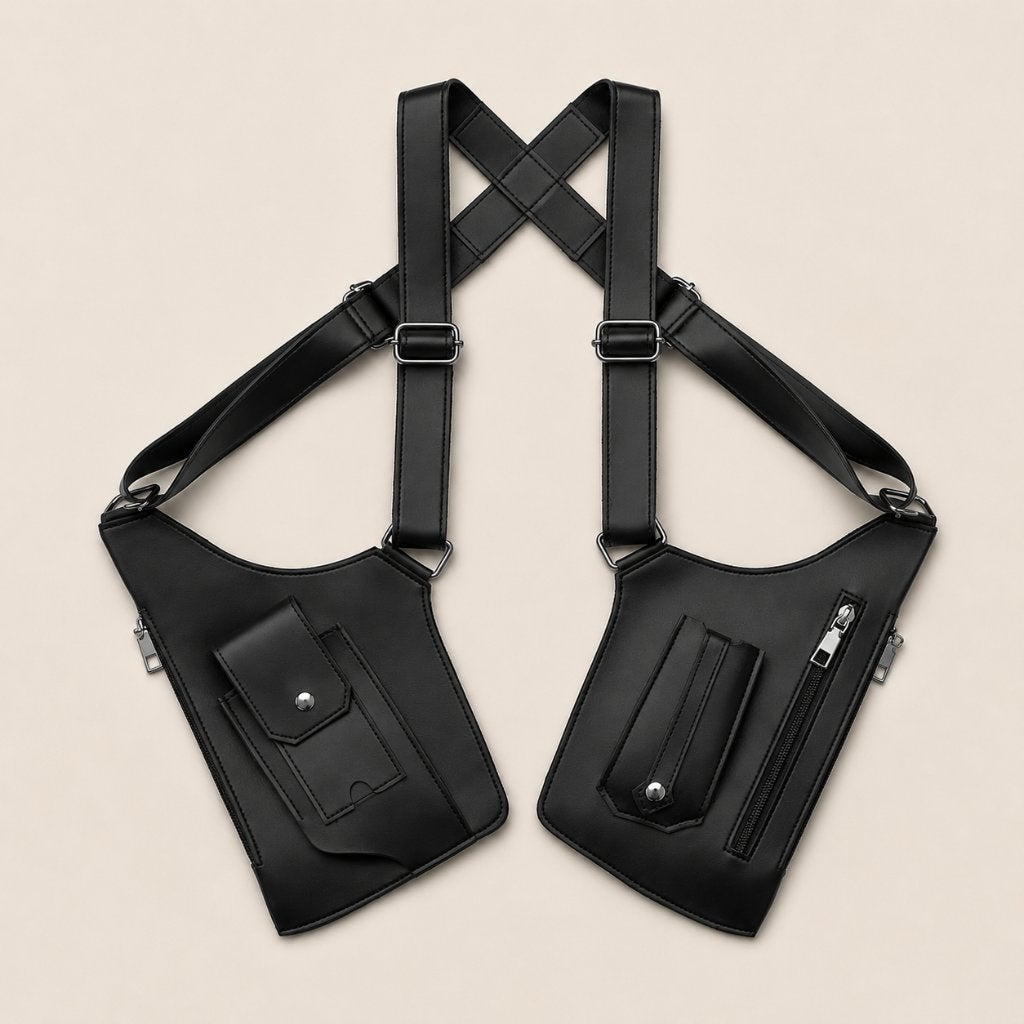 Zwarte Anti-diefstal Crossbody Tas | Unisex | Nieuw Topper!, Overige merken, Zwart, Nieuw, Ophalen of Verzenden